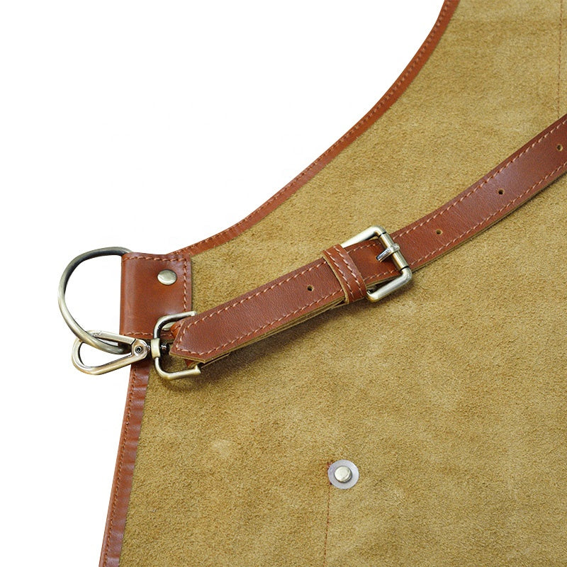 Delantal de piel genuina vintage