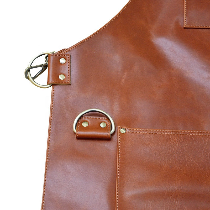 Delantal de piel genuina vintage