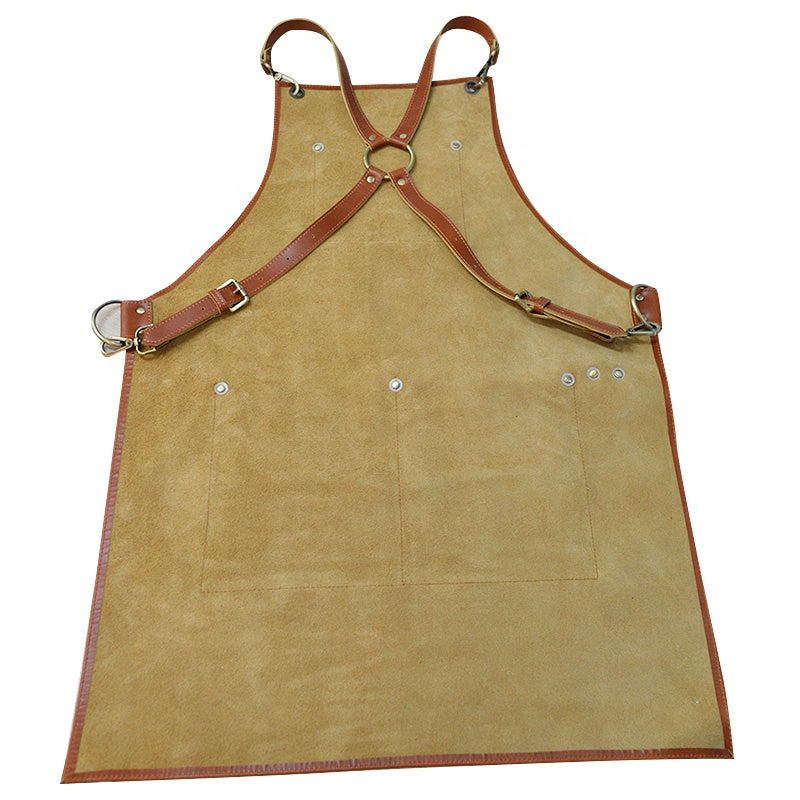 Delantal de piel genuina vintage