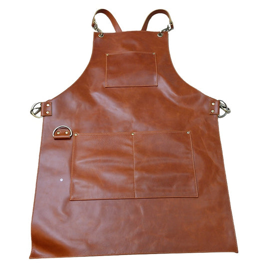 Delantal de piel genuina vintage