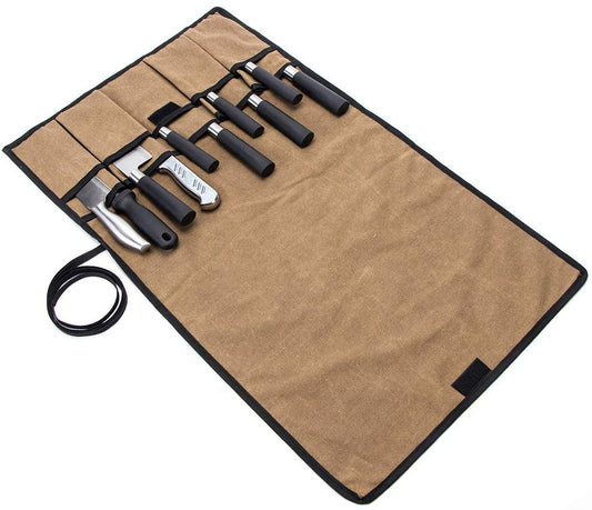 Bolsa encerada para cuchillos enrollable