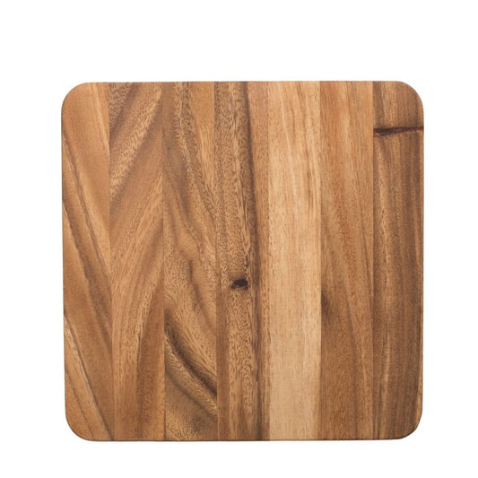 Tabla de corte cuadrada de acacia