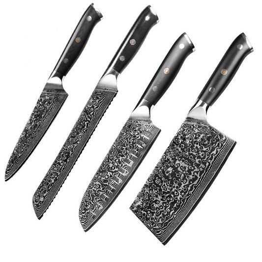Juego de cuchillos de cocina chef estilo damasco
