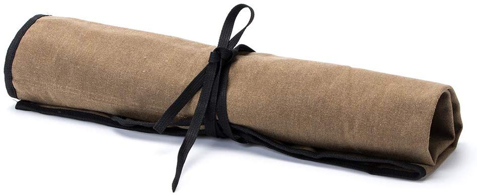 Bolsa encerada para cuchillos enrollable