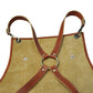 Delantal de piel genuina vintage